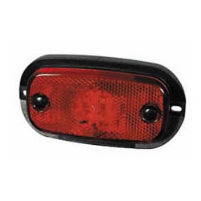 Durite 0-167-05 Red LED Rear Marker Lamp with Reflex Reflector and Leads - 12V PN: 0-167-05